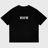 ZocoFits Rich Black Oversized Tee