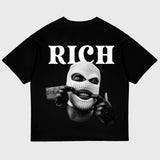 ZocoFits Rich Black Oversized Tee