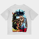 ZocoFits DragonBall'Z White Oversized Tee