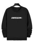 ZocoFits Unisex Awesome Black Sweat Shirt