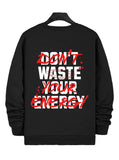 ZocoFits Unisex Energy Black Sweat Shirt