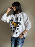 HAZELREEBA White Sweat Shirt