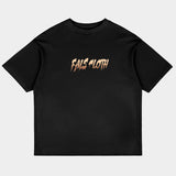 ZocoFits FalsCloth Black Oversized Tee