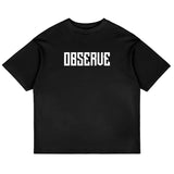 ZocoFits Observe Black Oversized Tee