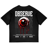 ZocoFits Observe Black Oversized Tee