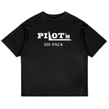 ZocoFits Pilots Black Oversized Tee